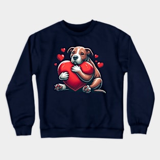 Pitbull Puppy Love Crewneck Sweatshirt